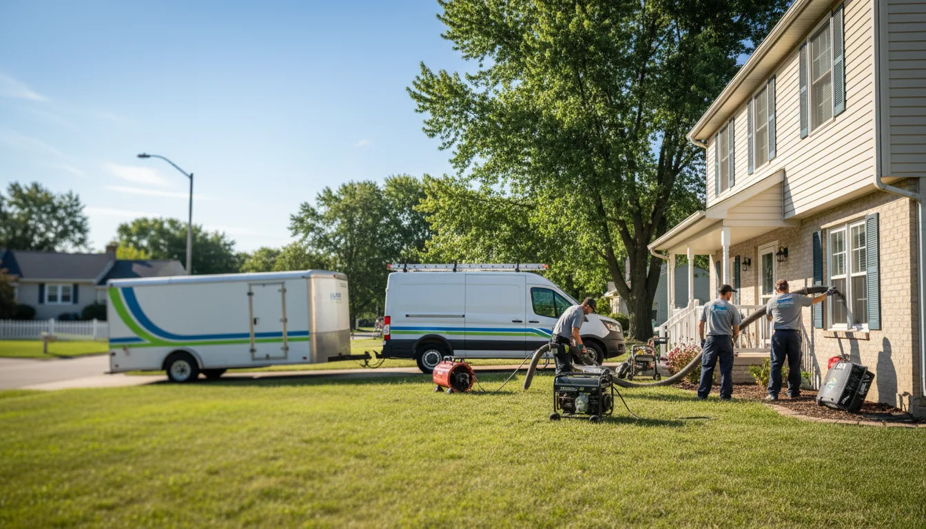 Flooded Basement Restoration And Cleanup With Repair in Dowell, IL near me